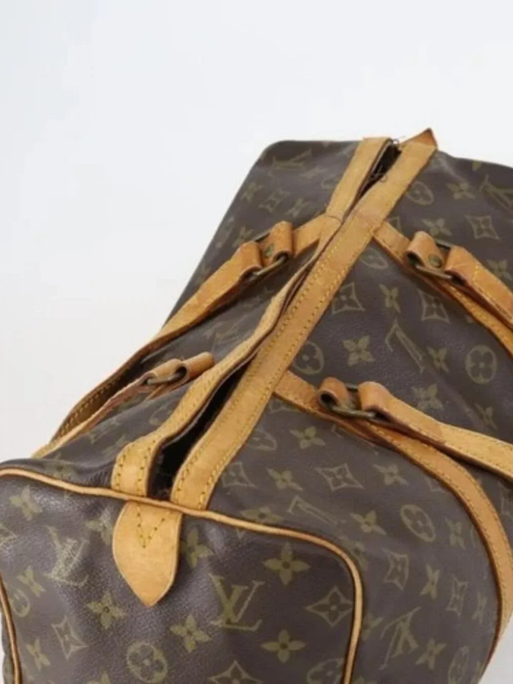 LOUIS VUITTON Monogram Sac Souple 35 Boston Bag M41626 LV Auth 152506